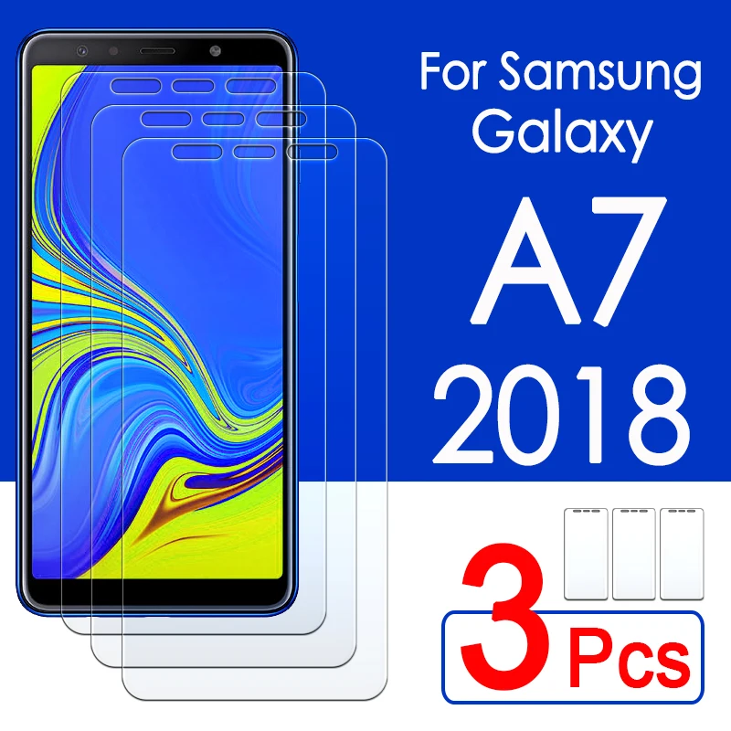 1-3 шт Защитное стекло для samsung galaxy A7 A 7 защита экрана 7A A72018 samsung A7 закаленное стекло бронированная листовая пленка