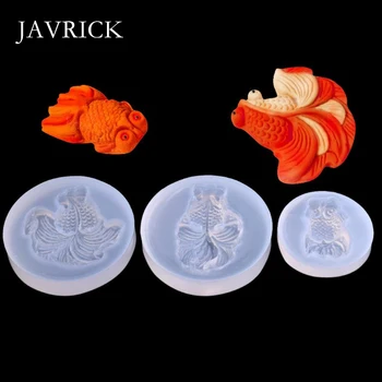 

3Pcs Goldfish Pendant Mold Resin Casting Mold Craft Tool DIY Pendant Keychain Accessories Jewelry Making Tool