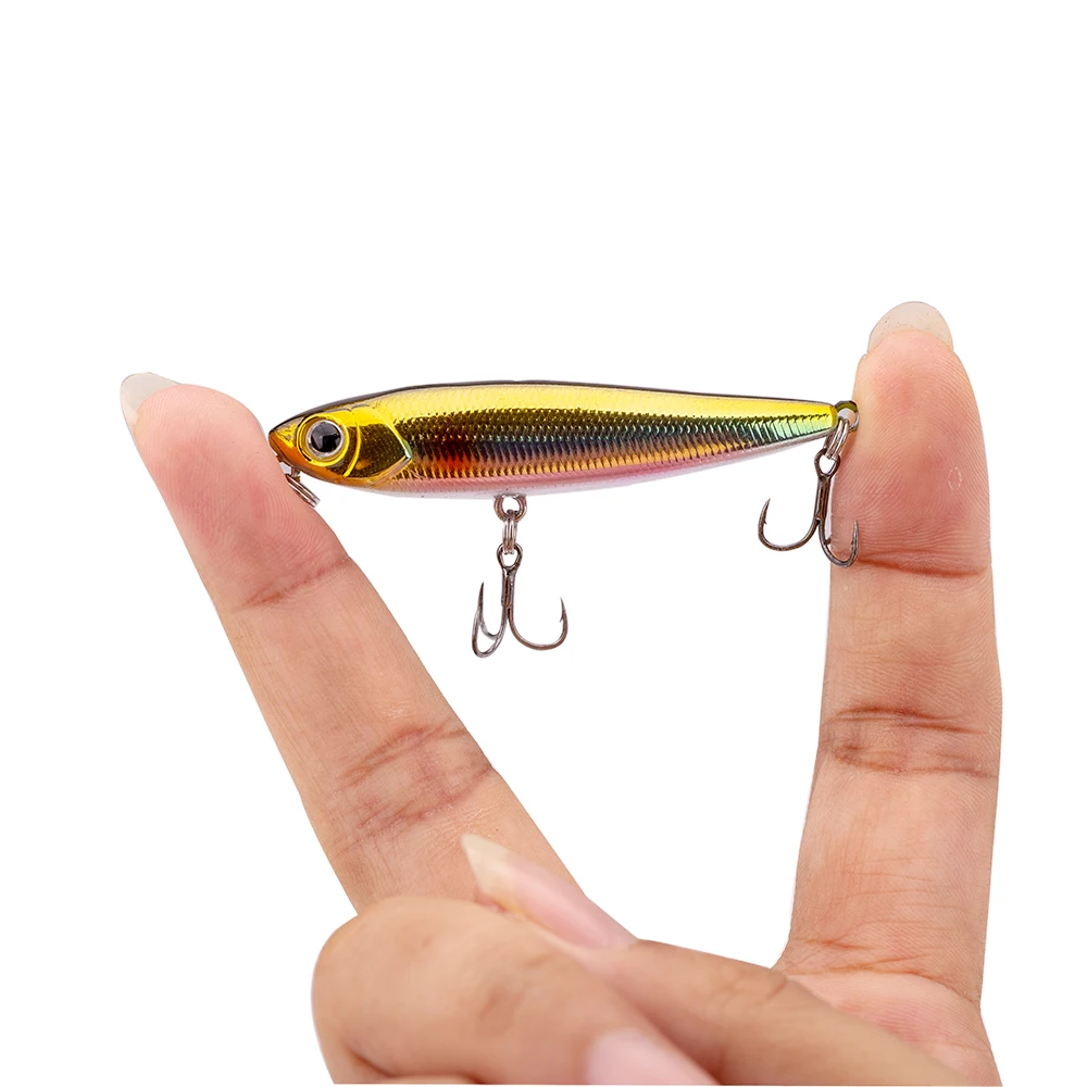 NEWSmallFishHardFishingLuresMiniFloatingPencilLure55mm3g