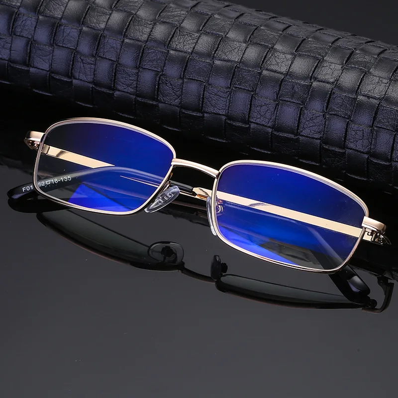 

High Quality Anti-fatigue Reading Glasses +1.0 1.5 2.0 2.5 3.0 4.0 Degree Full Metal Frame Comfortable Unisex Reading Glasses
