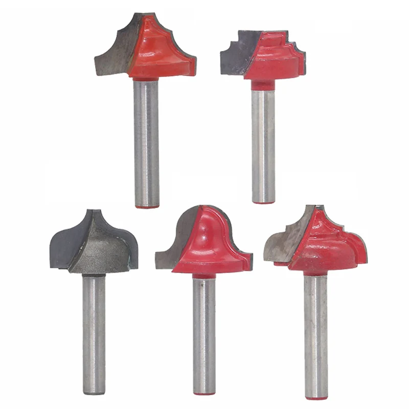 

5Pcs 6Mm Lace Knife Open End Carving Bit 3D Woodworking Insert Router Bit Cnc Wood Cutter