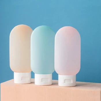 

2019 Leak Proof Travel Bottles Sets 3 Multi Color Silicone Squeeze Refillable Containers Tubes for Carry-on Liquid Toiletries