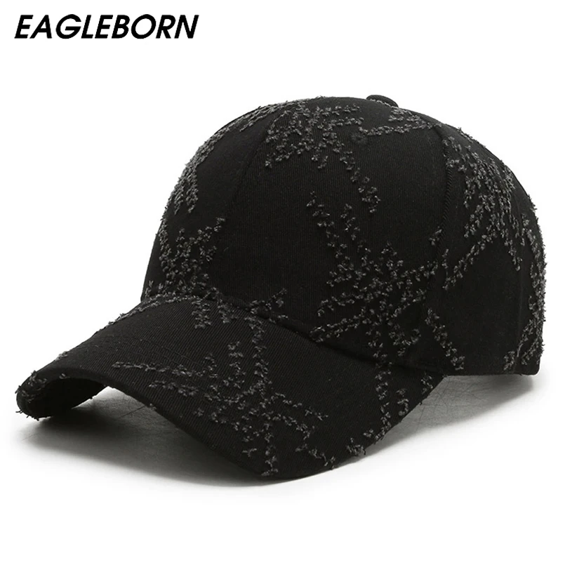 

New Solid Hole High Quality Baseball Cap Fashion Autumn Men Baseball Cap Trendy Woman Hat Simple Fashion Sun Hat Kpop Japan Caps