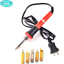 30 Вт 220 в высокое качество пирография паяльник инструменты пирография ручка гравировальный станок электрический утюг термостат+ 5 наконечников