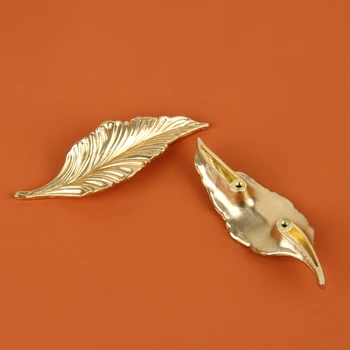 

Door Handle Artistic Leaf Shape Cabinet Handle Antique Bronze Drawer Handle Cupboard Knob Furniture Hardware