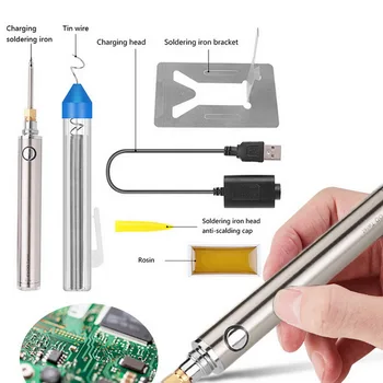 

5V 8 W Soldering Iron Wireless Charging Soldering Iron Mini portable Batteries Soldering Iron Kit with USB Welding Tools