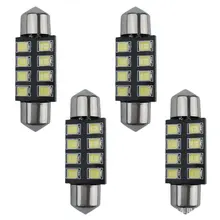 Автомобильный светодиодный светильник 2835 8SMD 31 размер 36 размер 39 размер 41 размер светодиодный двойной свет номерного знака