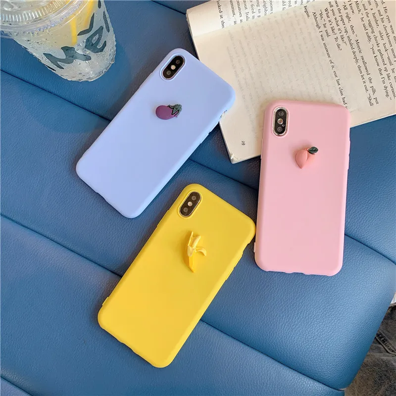 Чехол для iPhone 7 Plus, 3D Летний милый персиковый фруктовый милый телефон, чехол для iPhone 7 8 6s Plus X XR 11 Pro XS Max, силиконовый чехол