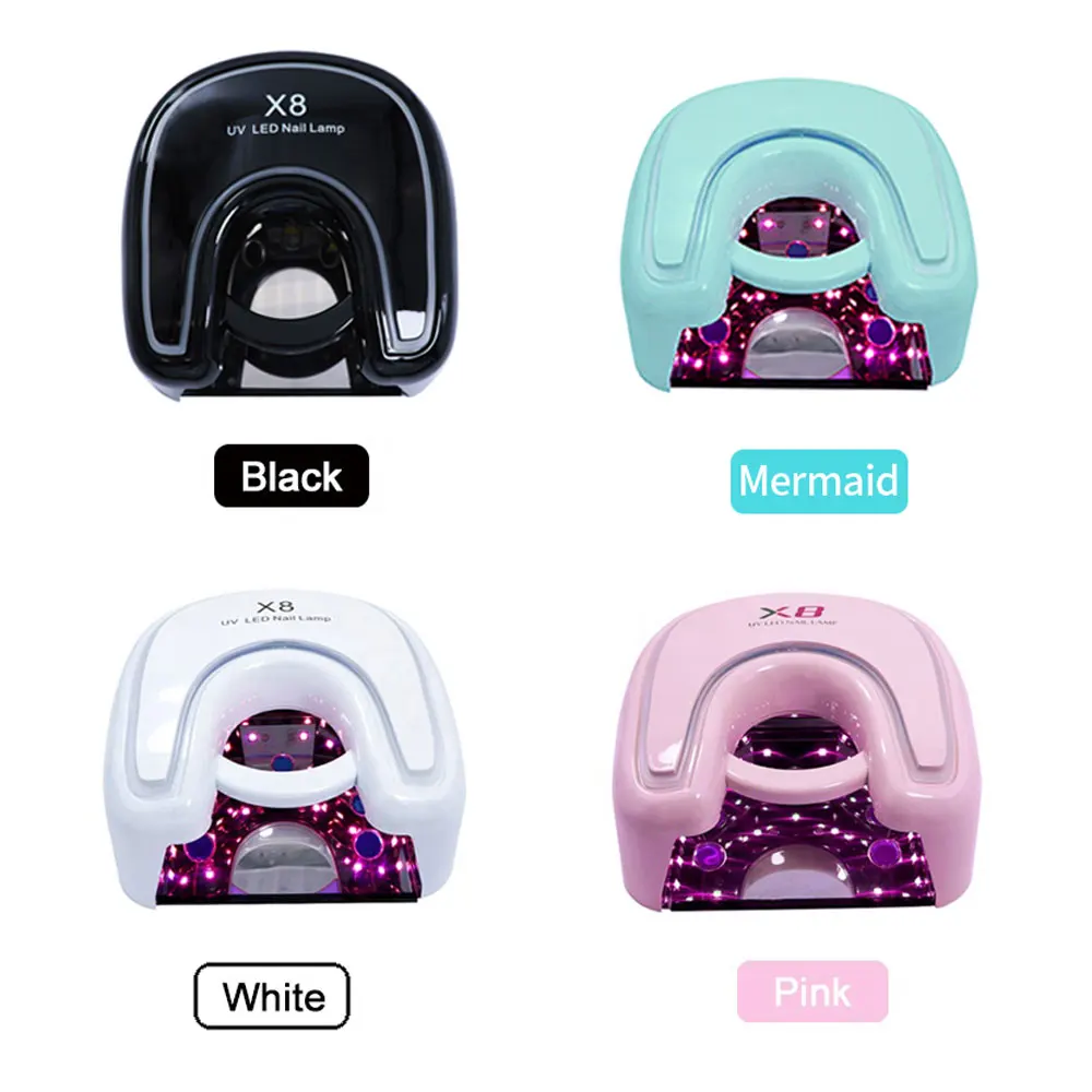 Red Light Cordless LED Nail Lamp Rechargeable Lithium Battery UV LED Nail Lamp Professional Cure 48w UV LED Lamp With USB Port 3