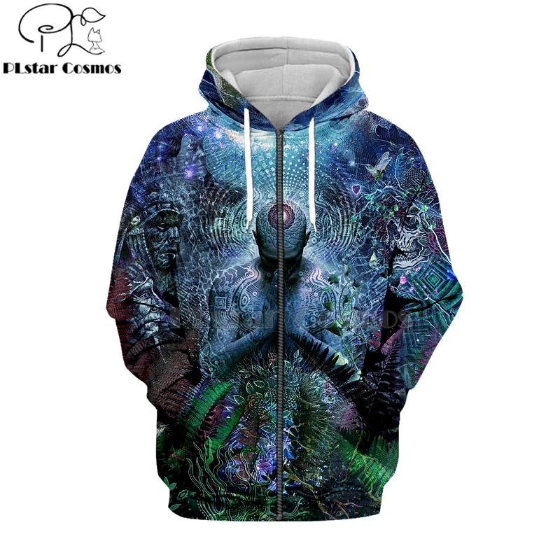 PLstar Cosmos Harajuku Herren Buddha 3d толстовки на молнии для мужчин/женщин мужчин Poleras Buda Hemd