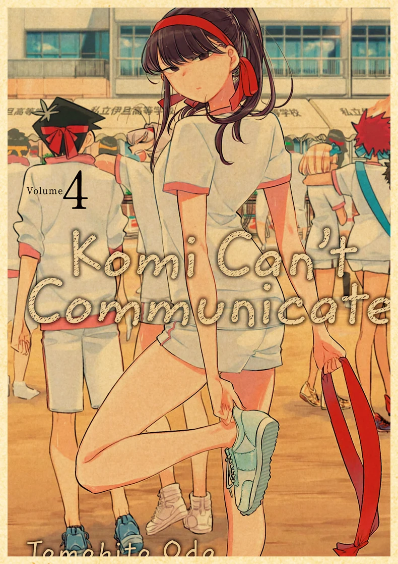Komyushou Desu Posters Anime Komi Cant Communicate Poster Kraft Paper Vintage Home Room Art Wall Stickers