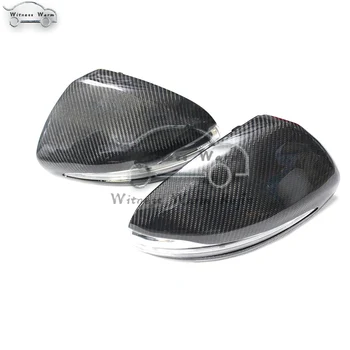 

2Pcs Auto Car Rear View Side Mirror Cover Trim Replacement Style For Benz W205 2014-2018 Carbon Fiber Style