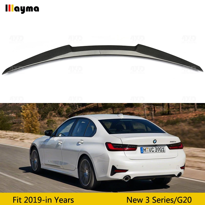 Стильный спойлер M4 для заднего багажника из углеродного волокна BMW new 3 series 320i 330i