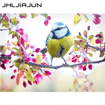 

Blue and Yellow Parrot Nordic Poster Print Mural Animal Picture Living Room Wall Home Decor Painting By Numbers