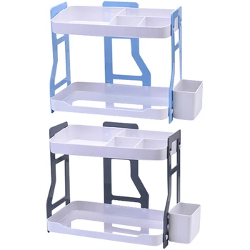 

LEYIJIA Storage Rack Office Desktop Organizer Cosmetic Shelf Bathroom Skin Care Products Holder Is Multifunction