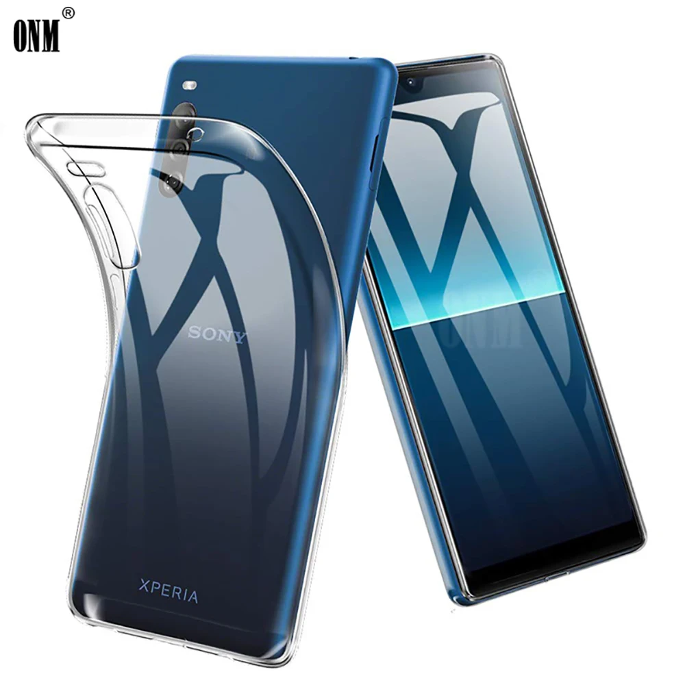 Тонкий прозрачный мягкий чехол из ТПУ для Sony Xperia L4 6 2 защитный камеры|Бамперы| |