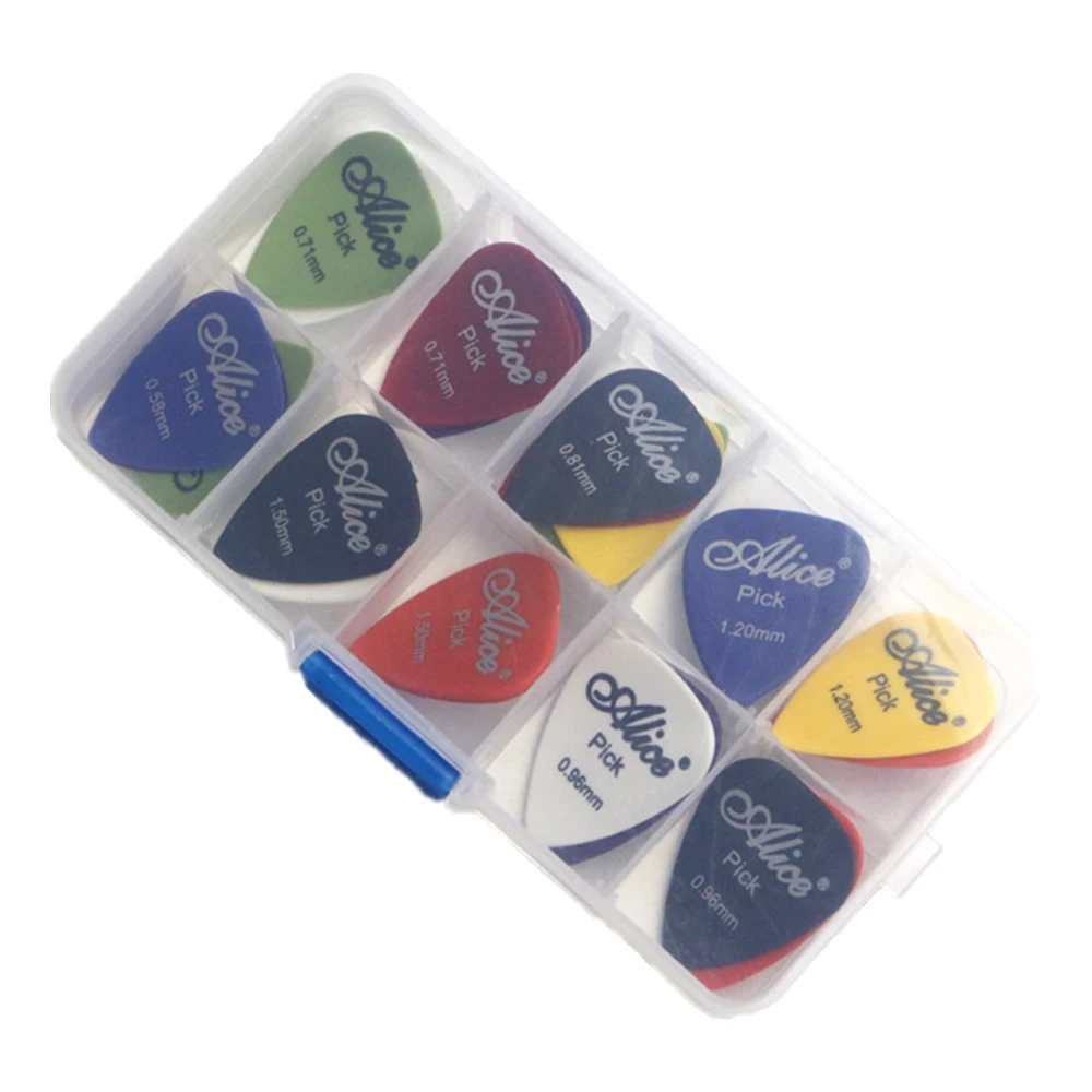 Guitar Picks 24/30/40/50pcs Acoustic Electric Bass Thickness Mix 0.58-1.5