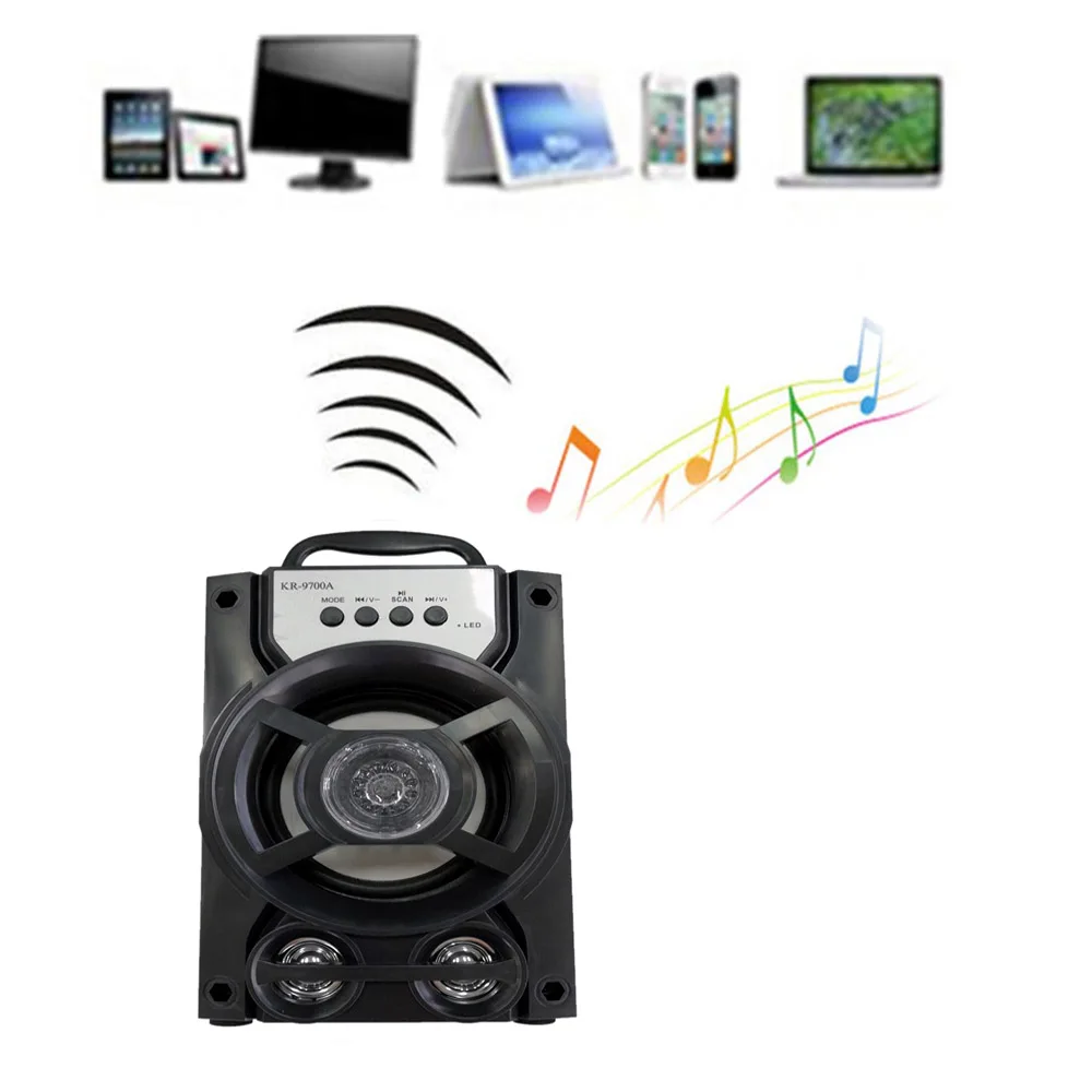 Excalvan портативный динамик мини Bluetooth беспроводной высокой мощности зарядки Открытый квадратный звук системы 3D стерео музыка объемного звучания