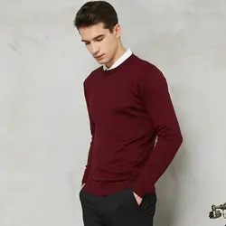 10 цветов, мужской повседневный вязаный свитер, осень-весна 2019, новый приталенный пуловер, шерстяной кашемировый свитер, Мужская брендовая