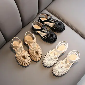 

Summer Girls Woven Baotou Princess shoes