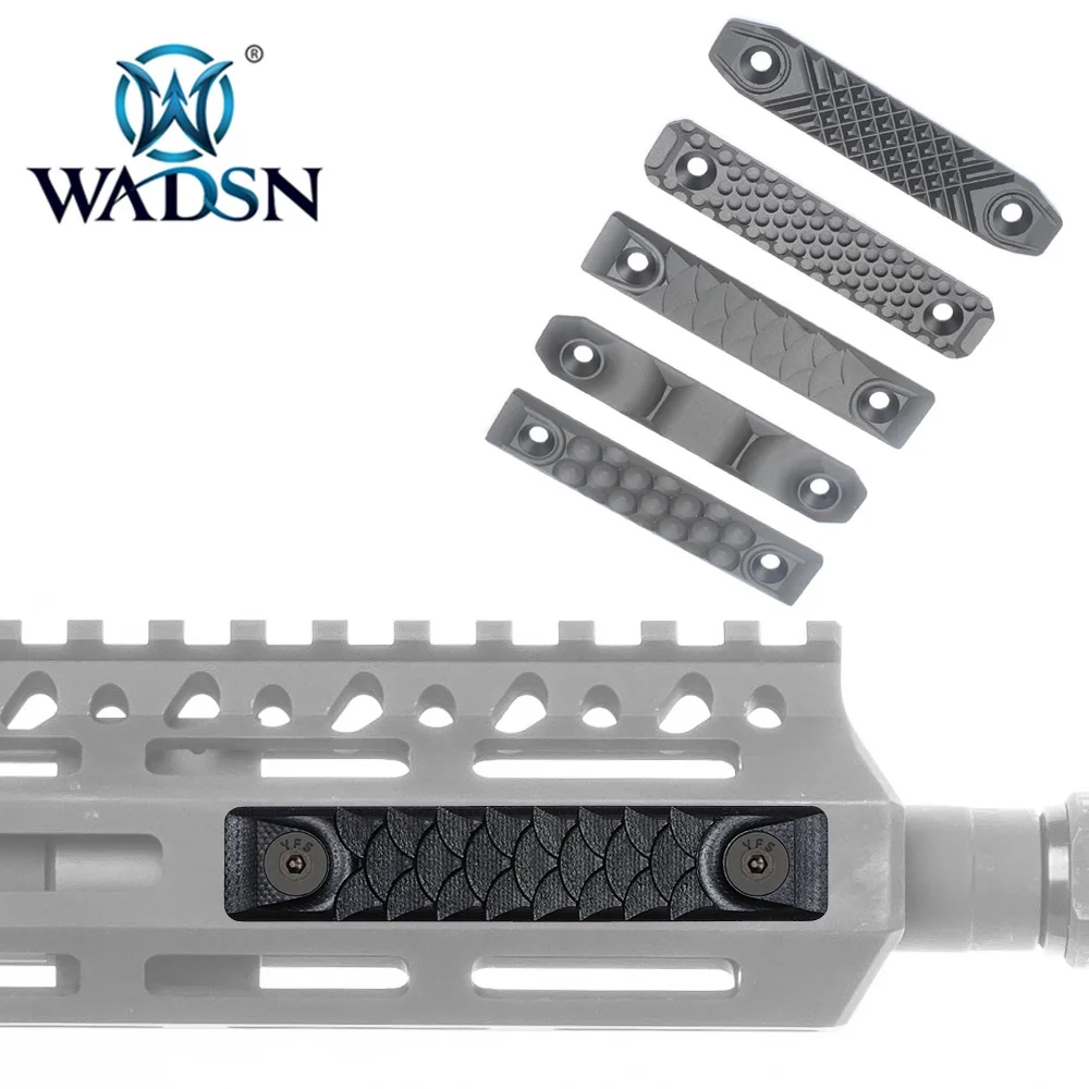 

WADSN Tactical RS CNC Handguard Rail Cover For M-lok and Keymod Short Version Railscales WME08003 Hunting Weapon Light Accessory