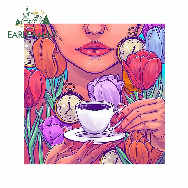 

EARLFAMILY 13 см x 12,7 см для холодного кофе автомобильные аксессуары наклейки забавная наклейка интересный Графический виниловый материал для JDM SUV RV