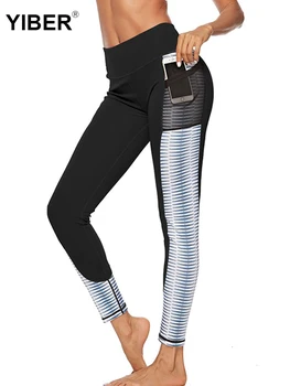 

Pocket High Waist Fitness Leggings Women Workout Activewear Trouser Plus Size Fashion Patchwork Push Up Pants Female legins