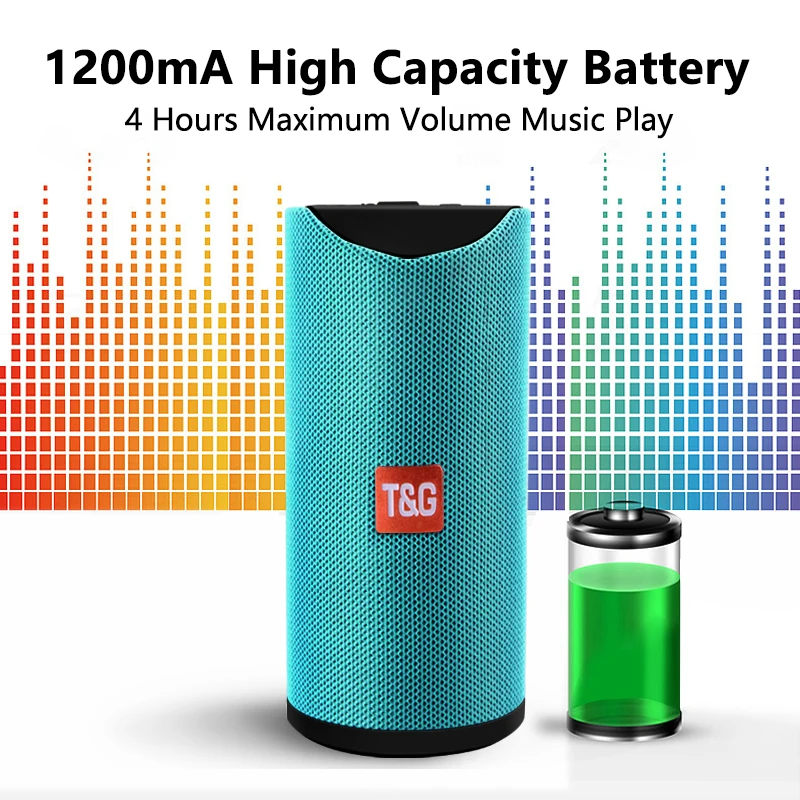 TG113 Portable Bluetooth Wireless Speakers Waterproof Stereo Column Outdoor Loudspeaker Speaker with FM Radio MP3 Bass Sound Box TG113 Portable Bluetooth Wireless Speakers Waterproof Stereo Column Outdoor Loudspeaker Speaker with FM Radio MP3 Bass Sound Box
