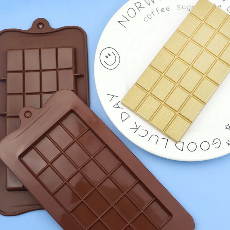 Silicone Chocolate Block Mold Baking Tools for Cake Rectangular Large Modeling DIY Mold Bakeware Pastry Kitchen Bakery Supplies