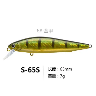 Fishing Lure hard bait minnow 80mm 10g 65mm 7g sinking long casting shovel Red-tailed squid yindao - Цвет: 006