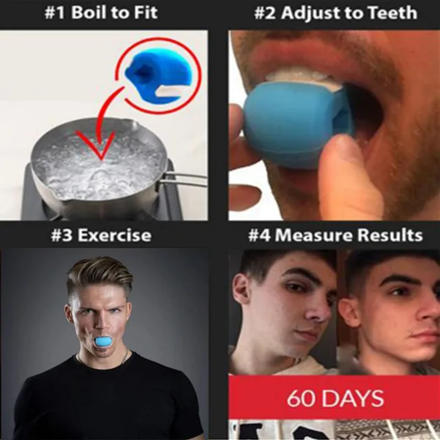 Face men facial pop n go mouth jawline Jawrsize Jaw chew ball chew bite 3