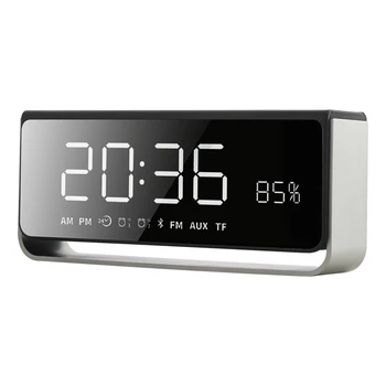 

Wireless Alarm Clock Bluetooth Speaker Subwoofer Smart Desk Lamp Clock