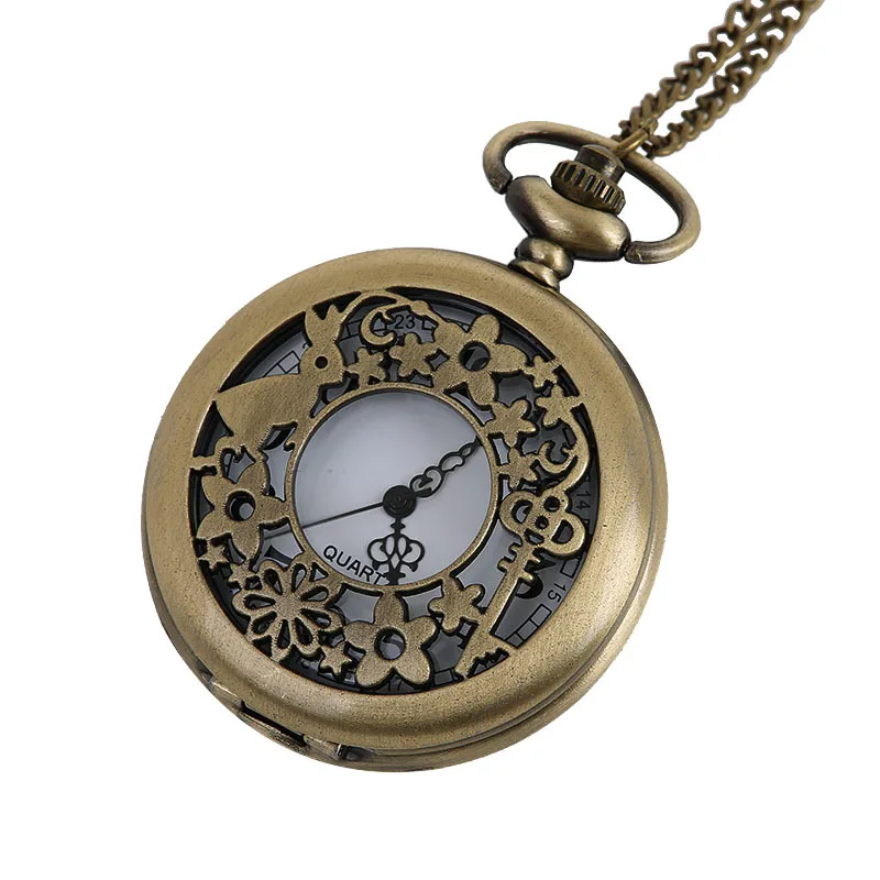 

Quartz pocket watch rabbit Zodiac Design Pendant Watch Retro Perspective Osmanthus Rabbit Exquisite Pocket Watch Hot Sale