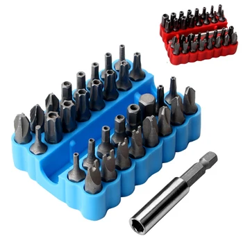 

Security Bit Set with Magnetic Extension Bit Holder Tamper Proof Torq Torx Hex Star Screwdriver Bits Set