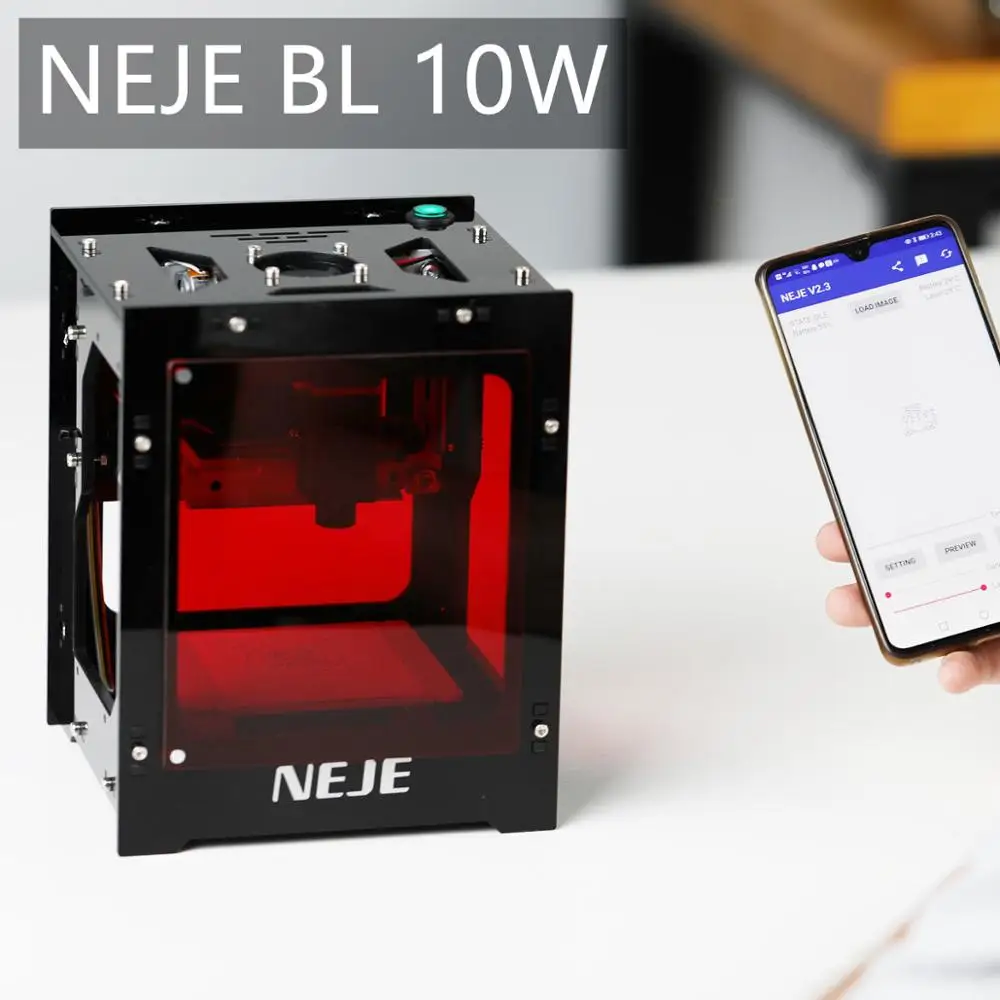 

NEJE BL 10W mini wireless control laser engraving machine with 6000mAh battery