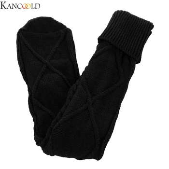 

KANCOOLD Women Socks Knited Over Knee Long Boot Warm Thigh High Sock Spring Autumn Winter Solid 6 Color Loose Socks 1 PC