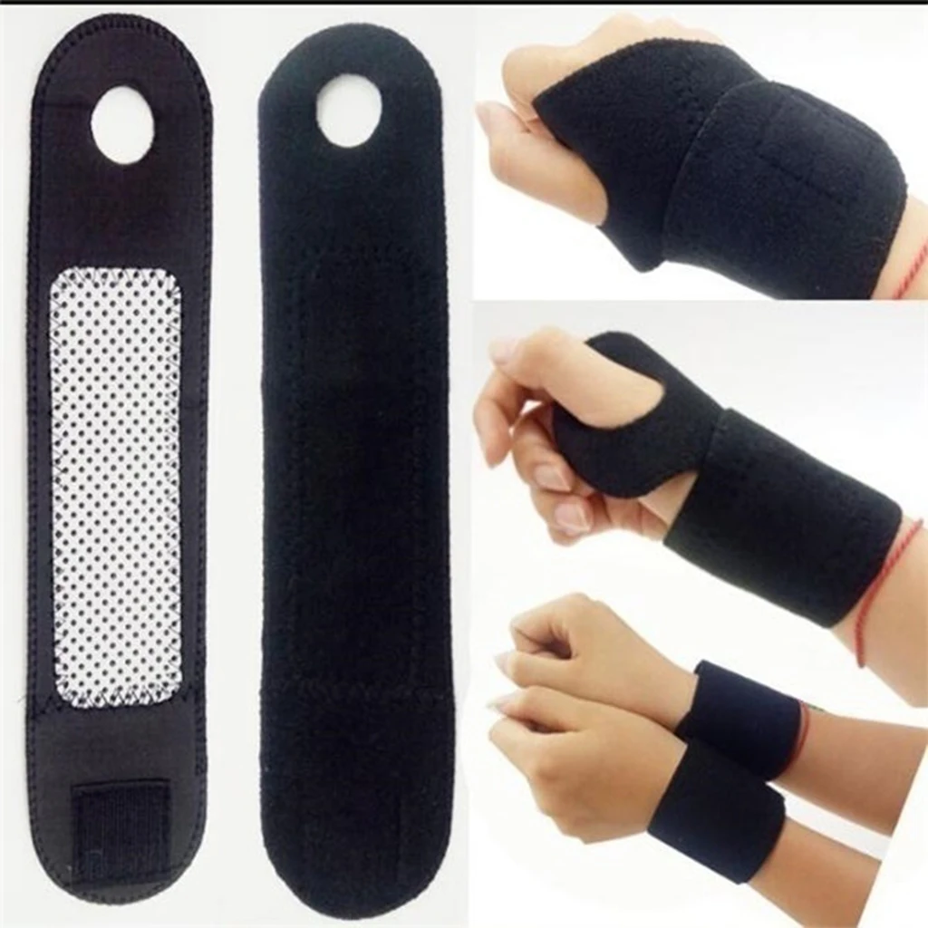 Adjustable Soft Wrist Brace Support Arthritis Tendinitis Sports Pain Relief Strap Wrist Pad Belt Sports Waist Protector