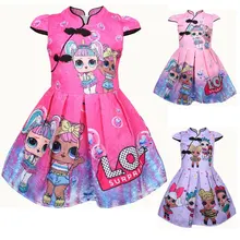 Новинка; платье с героями мультфильмов для маленьких девочек; платье принцессы; детская одежда для выступлений; детский чеонгсам; праздничное платье