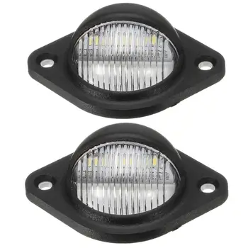 

License Plate Light 3 LEDs 10-30V Rear Tail Licence Number Plate Light Lamp LED Universal For Trailer Truck Lorries Van Caravan