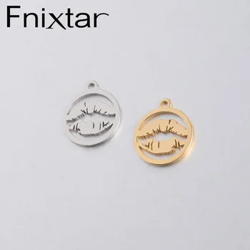 

Fnixtar Mirror Polished Stainless Steel Lip Mouth Charms Pendants Characteristic DIY Jewelry Handmade Craft 15*17.5m20Piece/lot