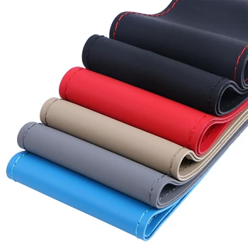 

O SHI CAR Steering Wheel Cover DIY Universal Microfiber Leather Steering Wheel braid soft Auto Steering Wrap Anti-wear 38cm/15in