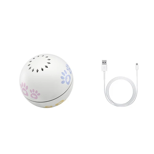Xiaomi cat смарт-Компаньон с шариком, переключатель со встроенным кошачьим ароматом, двойной Забавный питомец, игрушка с артефактом, зарядка через USB - Цвет: Белый