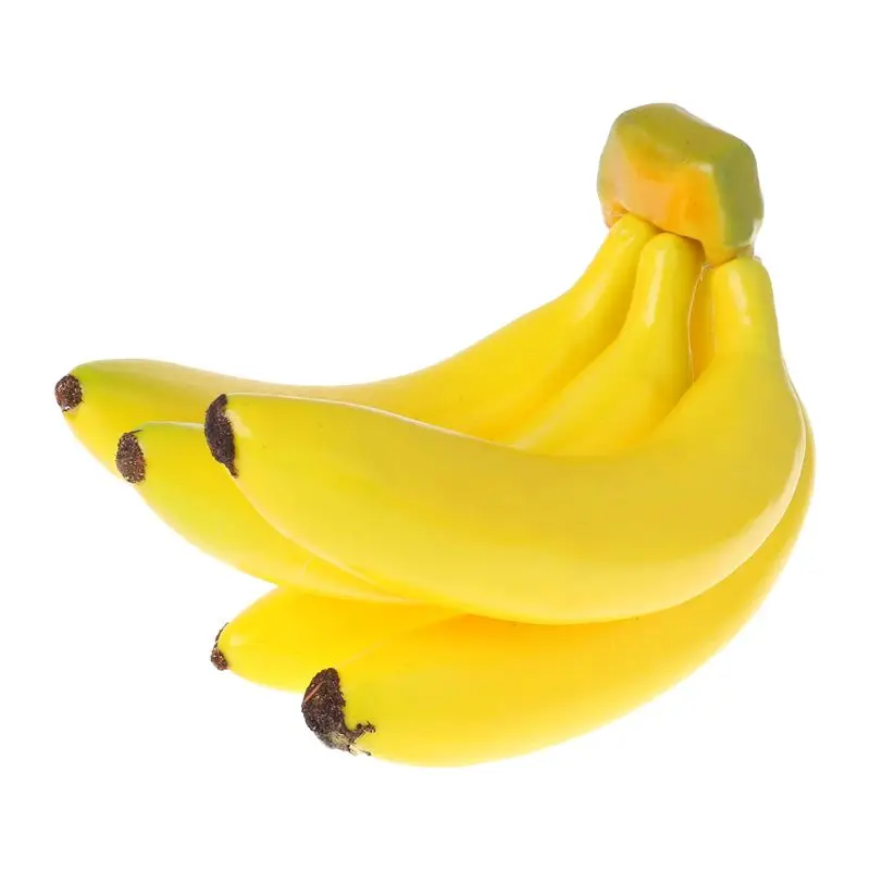 Lifelike Artificial Banana Bunch Simulation Imitation Fruits Cabinet Display 