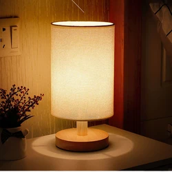 Lampe de chevet nordique moderne en bois et rotin, alimentation USB, veilleuse pour bureau, chambre à coucher, chevet, chambre d'enfants, décoration de bureau 