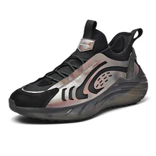 

Cries&D 2021 Men Mesh Breathable Sport Street Style Sneakers Basketball Fashion Casual Male Shoes Elasticity Sole Tennis Running