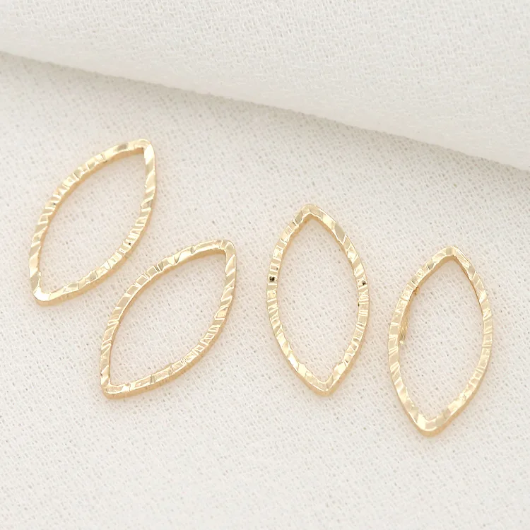 14K Real Gold Plated Brass Metal Round Jump Rings DIY Handmade Jewelry  Materials Accessories Supplies Closed Ring Connectors