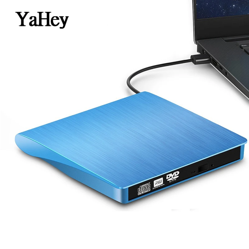 dvd drive Внешний CD/DVD-RW привод USB 3,0 CD/DVD рекордер оптический привод плеер для ноутбука ПК настольный Apple Mac WIN 7/8/10 - Color: dvd drive