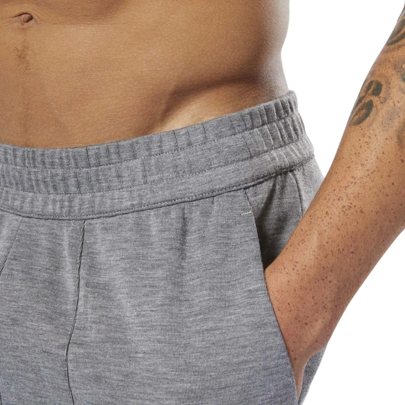 Мужские брюки Reebok Workout Mélange Doubleknit Open Hem DU2205|Штаны для тренировок и упражнений| |