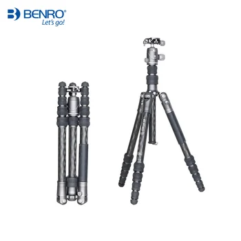 

Benro BA259C BA259CK Tripod Carbon Fiber Monopod Tripods Camera Stands 5 Section Max Loading 14kg Free Shipping