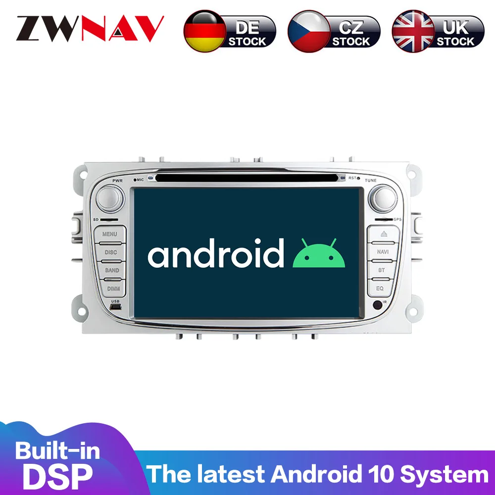 Автомобильный мультимедийный плеер Android 9. 0 4G + 12GB GPS Авторадио для FORD